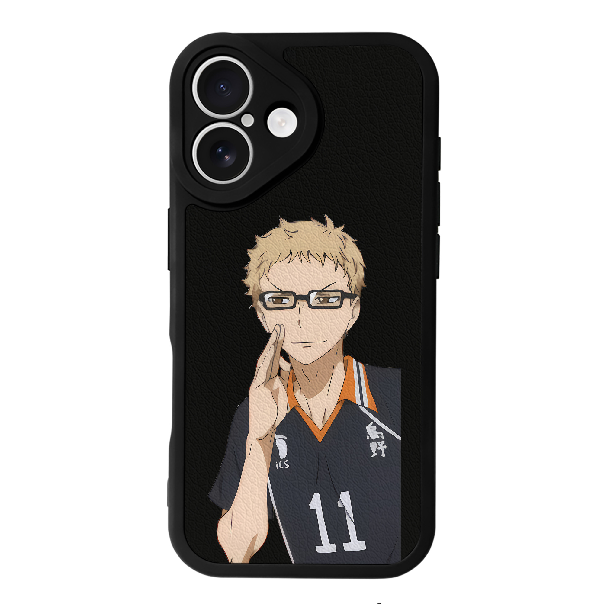 （画像用） ハイキュー!! Haikyu!! 【iPhone 16シリーズ対応】シリコンスマホケース（レザー調） 材質：シリコン